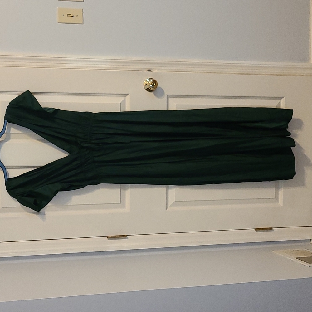 SHEIN Dark Green Maxi Dress
